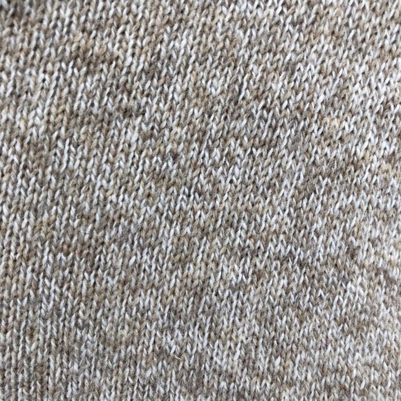 J. Crew Mens 1/4 Zip Sweater Merino Wool Stretch Beige Oatmeal Size M - Picture 5 of 9